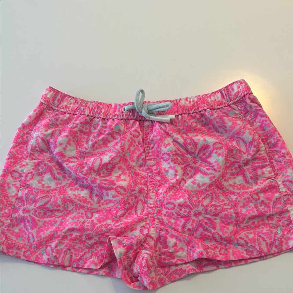 Vineyard Vines Pink and Blue Women's Athletic Shorts